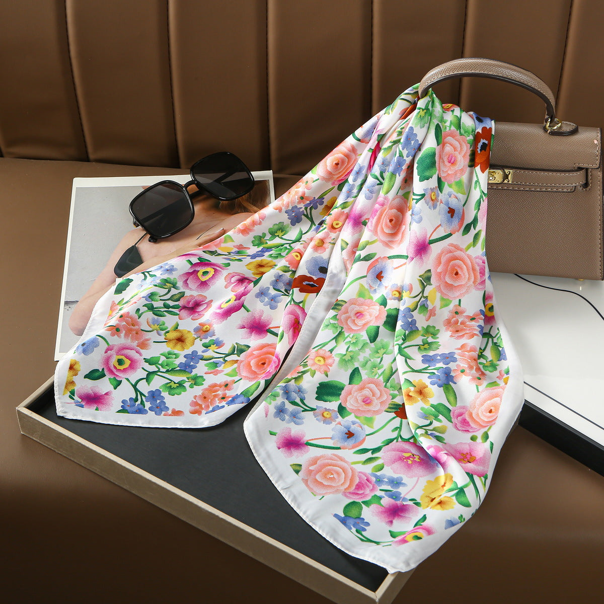 Fiore Foulard (100% Seta - 70cm)