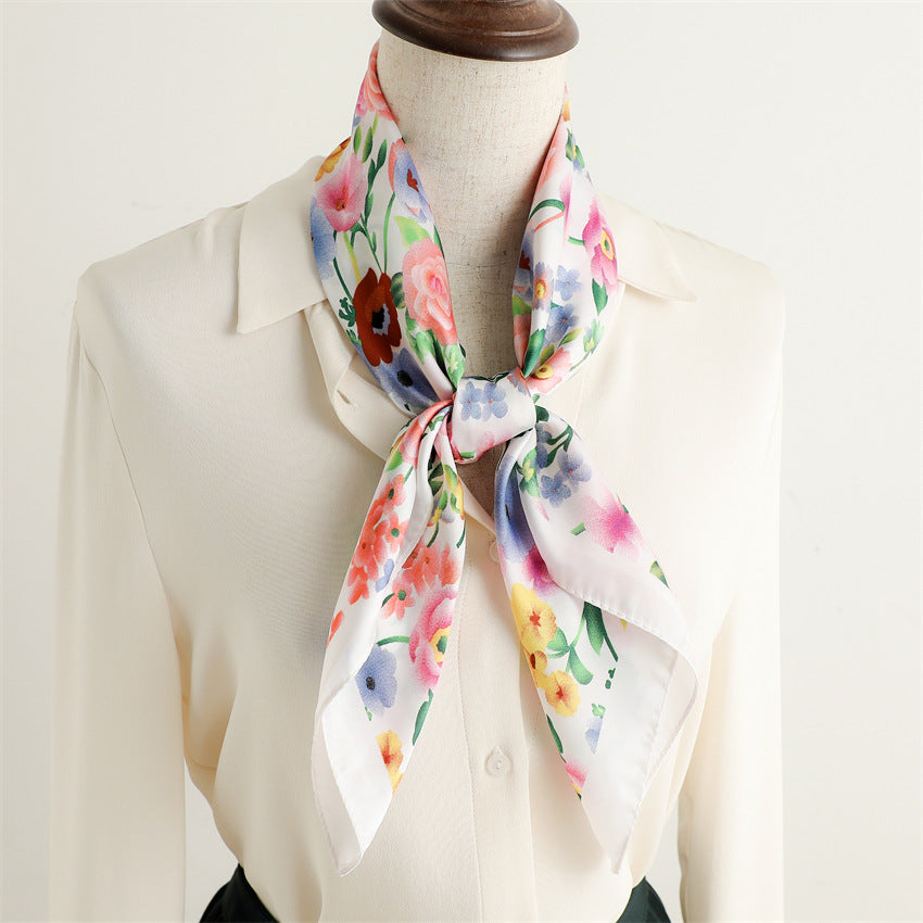 Fiore Foulard (100% Seta - 70cm)