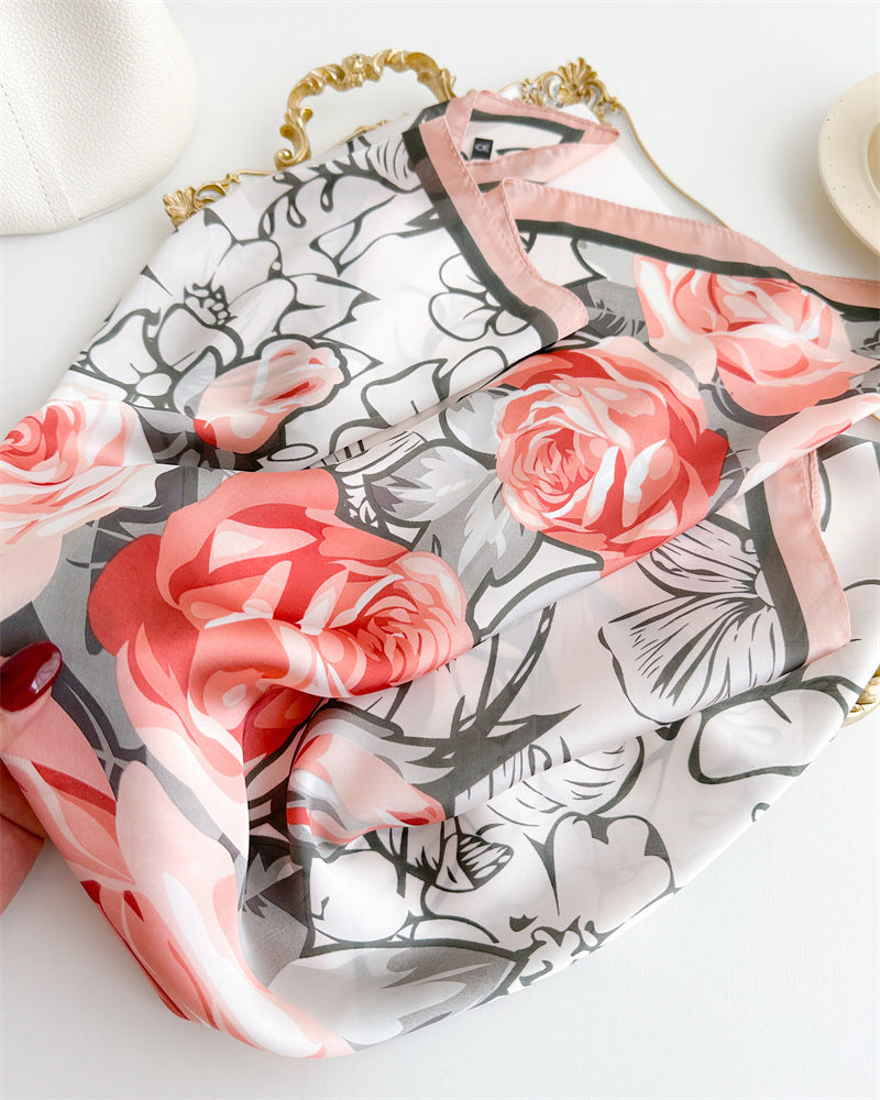 Rachele Pink Foulard (100% Seta - 68cm)