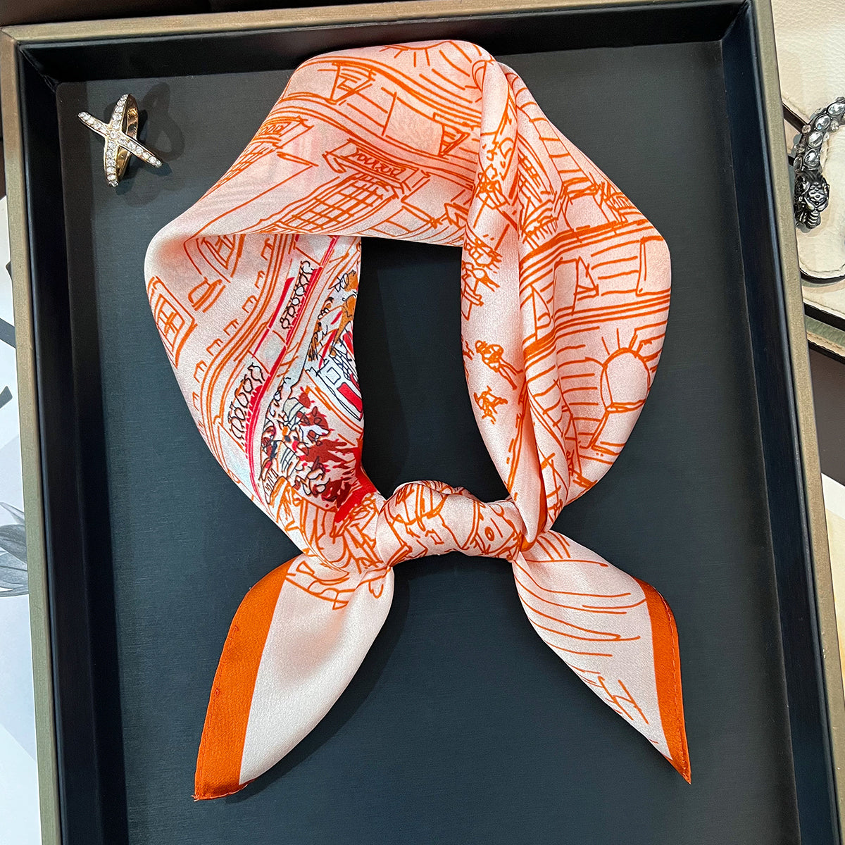 Paris Foulard (100% μετάξι - 53cm)