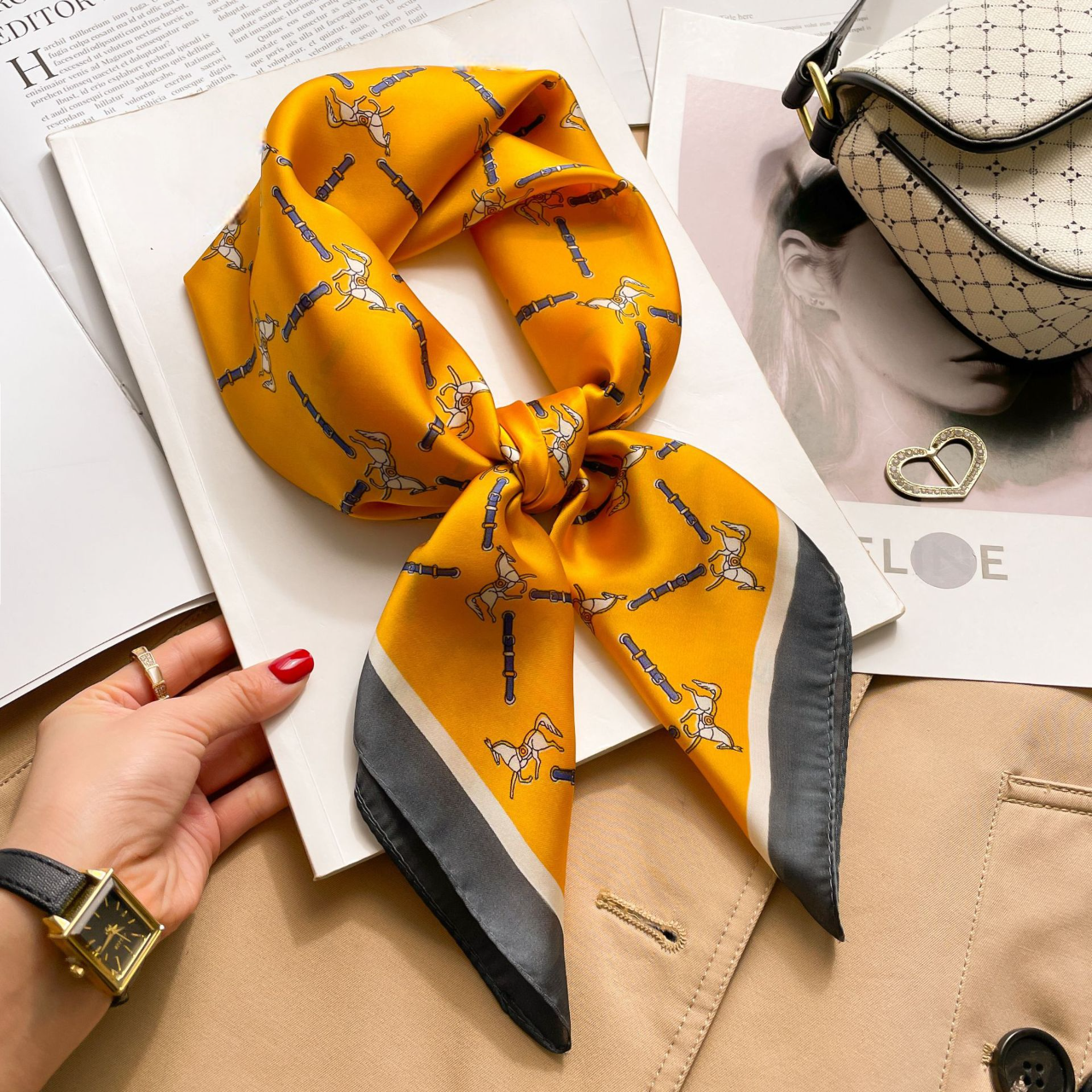 Allegra Foulard (100% Seta - 68cm)