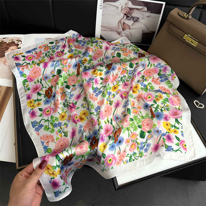 Fiore Foulard (100% Seta - 70cm)