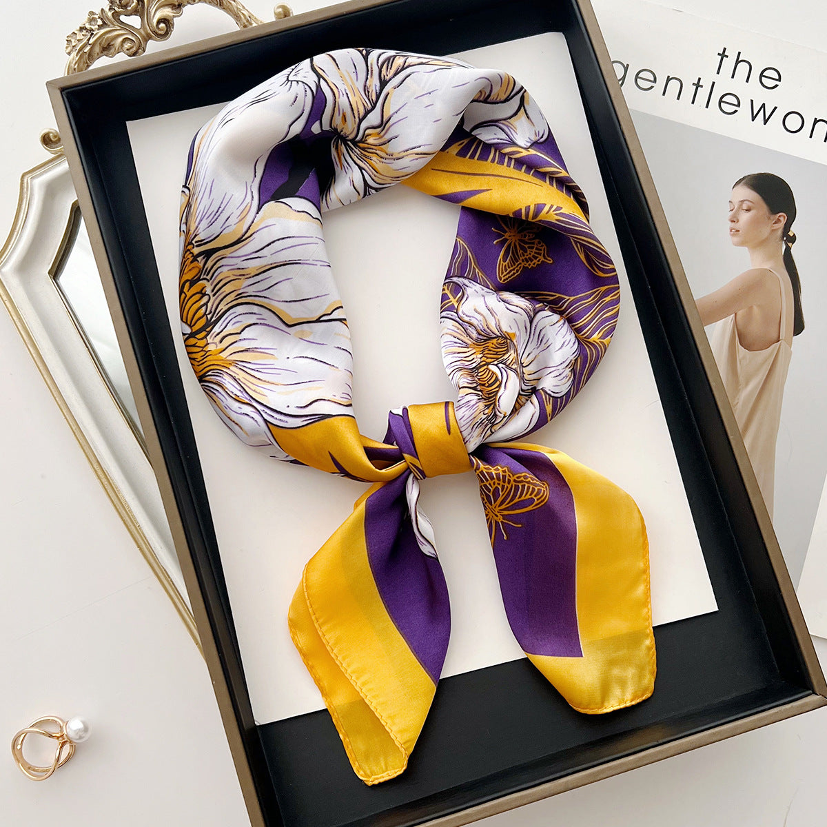 Viola Foulard (100% Seta - 68cm)