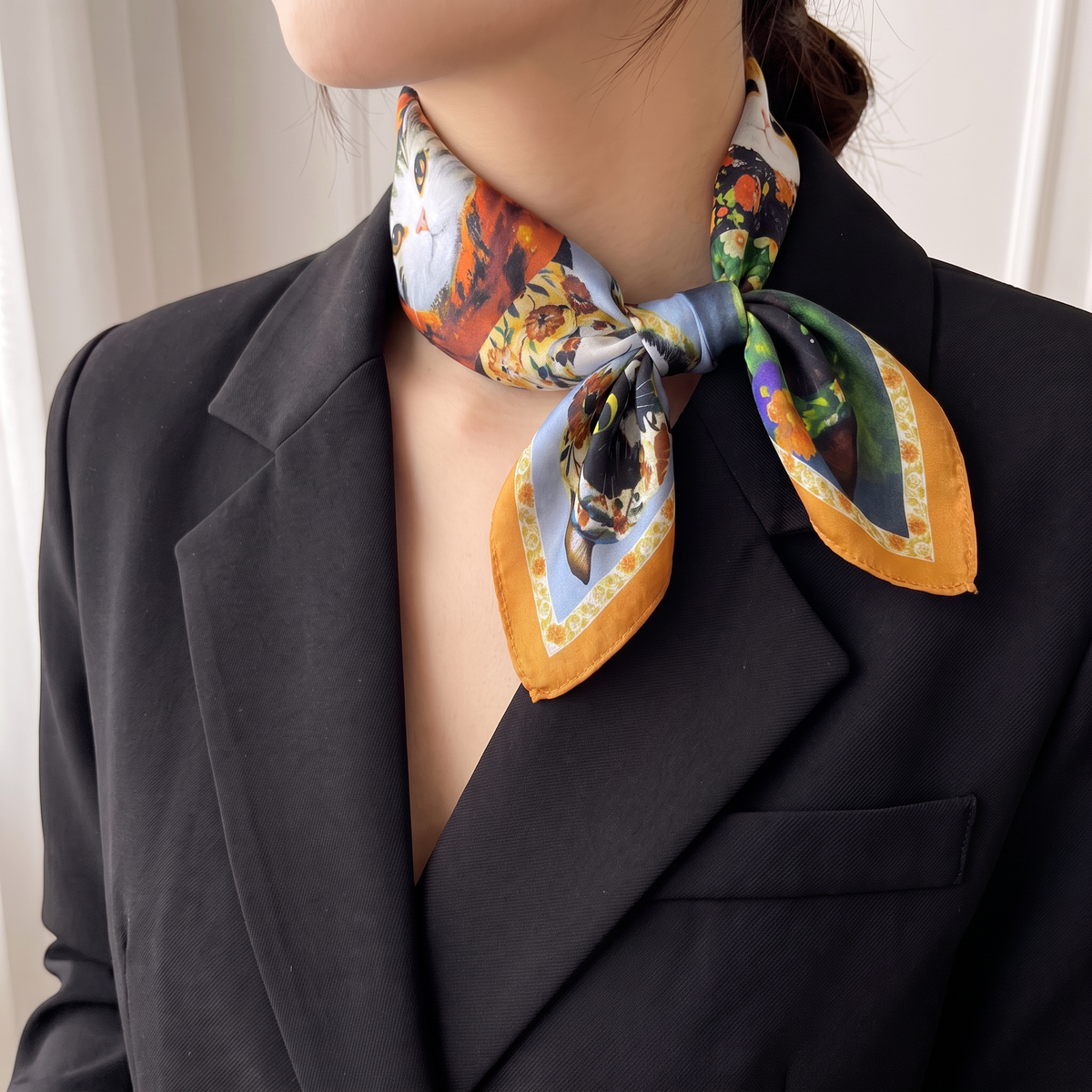 Kitty Foulard (100% Seta - 53cm)