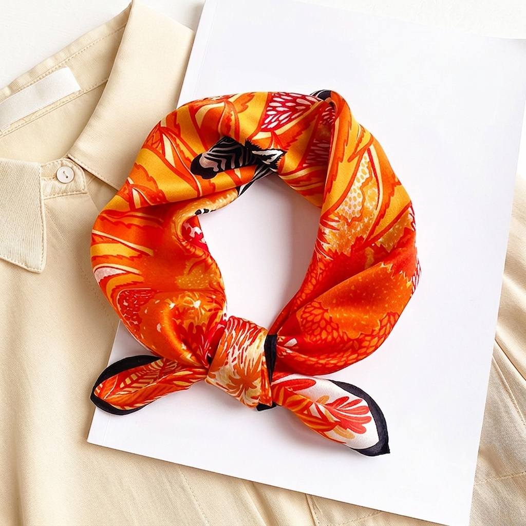 Zebra Foulard (100% Seta - 53cm)