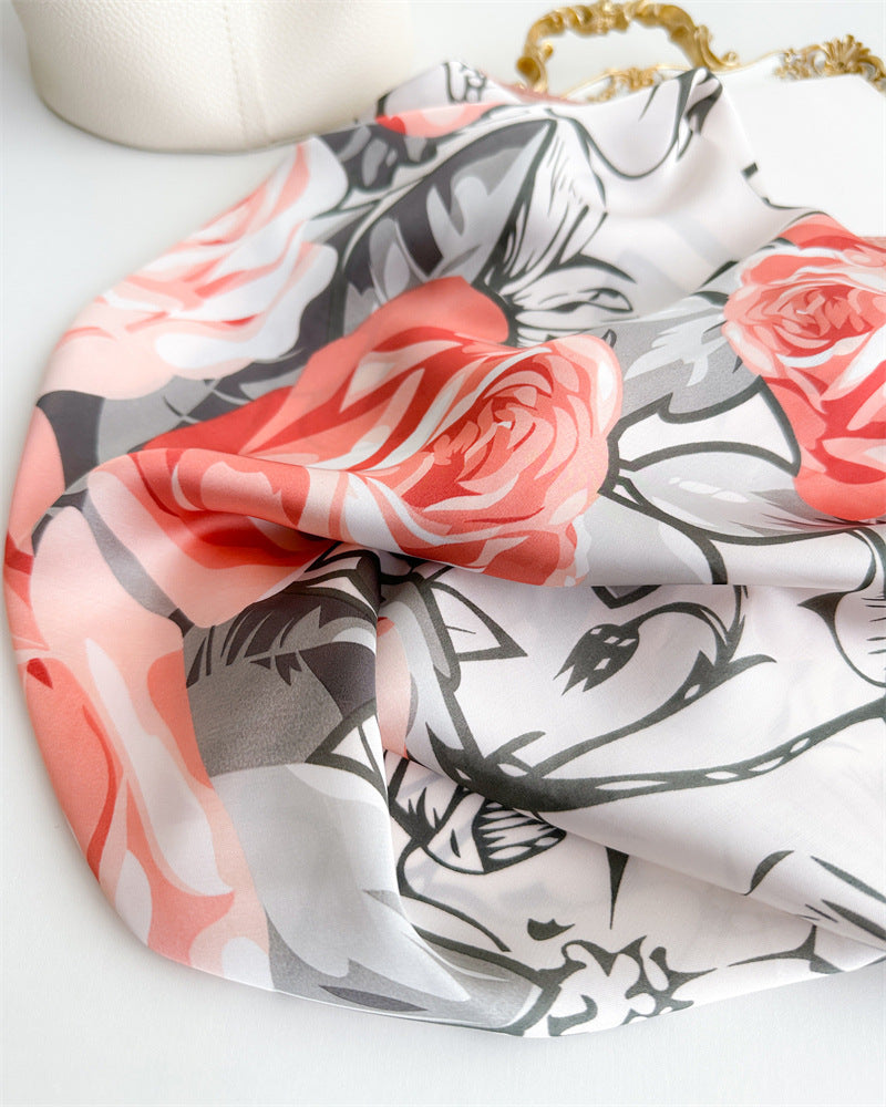 Rachele Pink Foulard (100% Silke - 68cm)