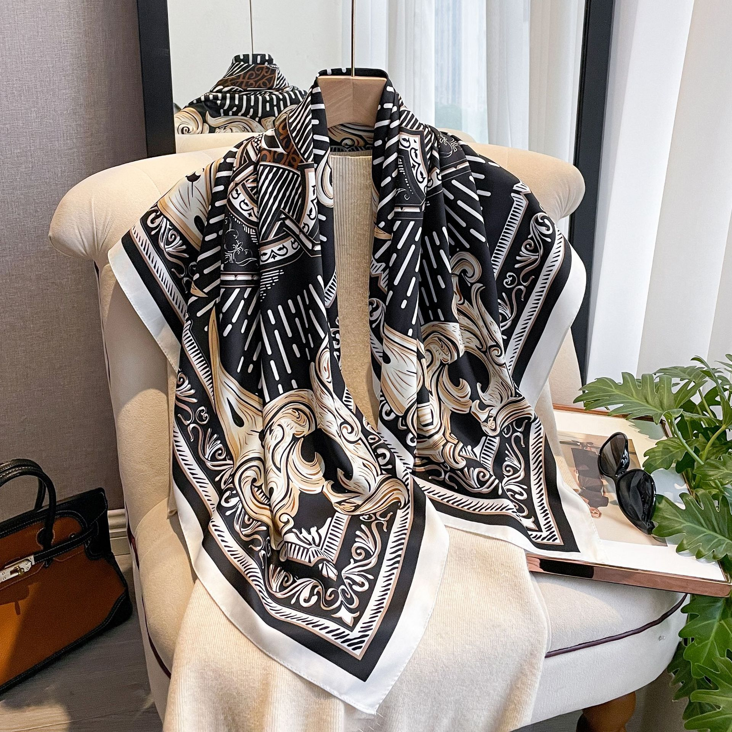 Carty Foulard (88cm – 100 % Seide)