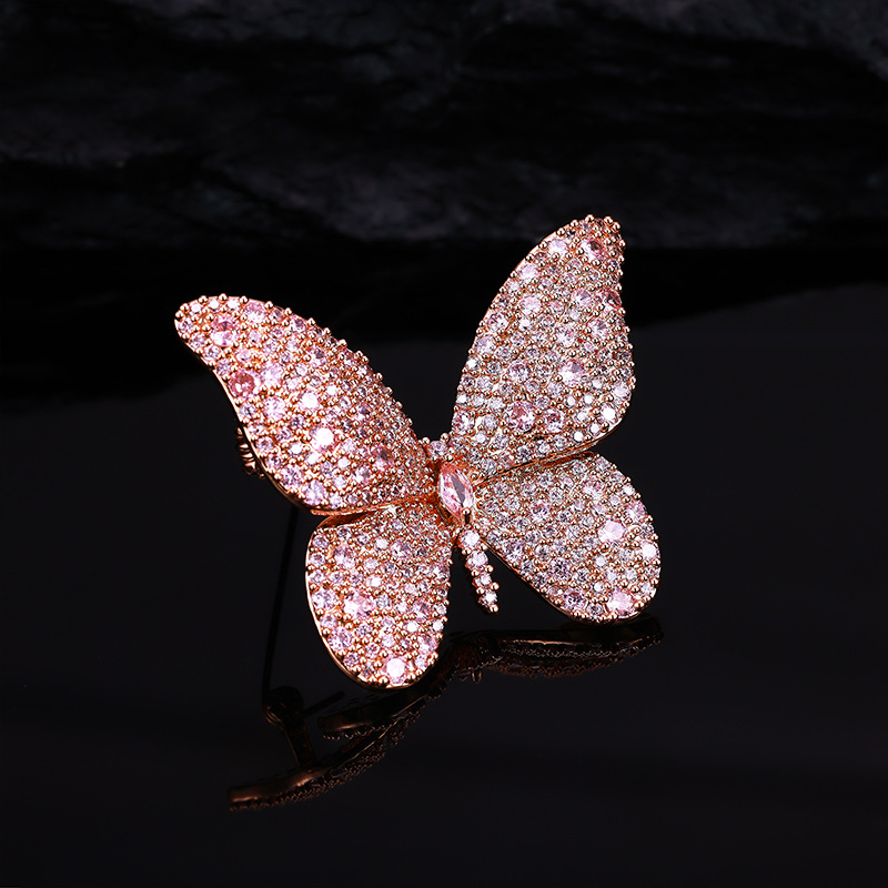 Butterfly brosch (zirkoner)