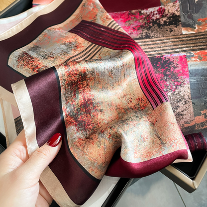 라니라 스카프 (100% 실크 - 68cm)