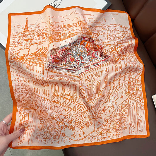 Paris Foulard (100% Silk - 53cm)