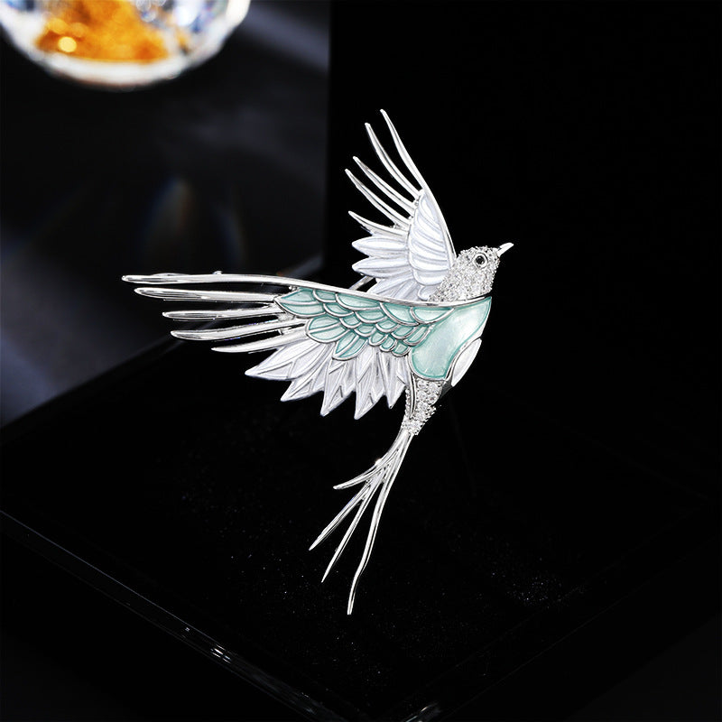 Καρφίτσα Colibrì (Χειροποίητο ζωγραφισμένο σμάλτο)