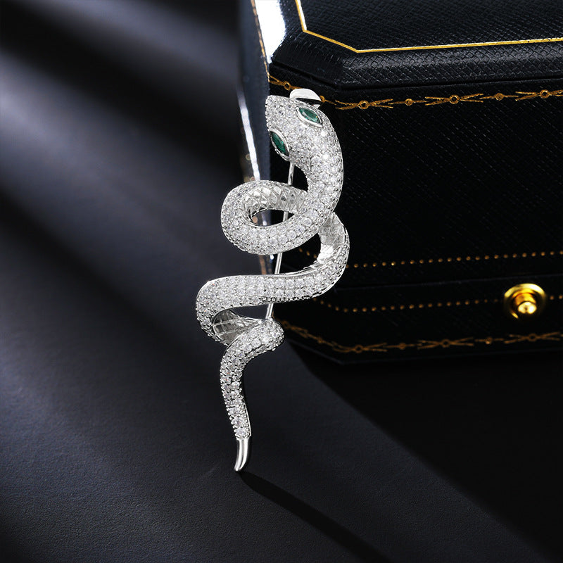 Καρφίτσα Serpente (Λαμπερά ζιρκόνια)