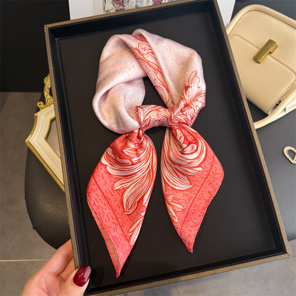 Kenna Red Foulard (100% Seide - 68cm)