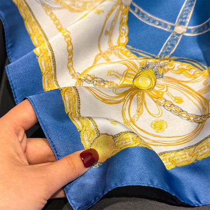 Tenny Blu Foulard (100% Seide - 68cm)