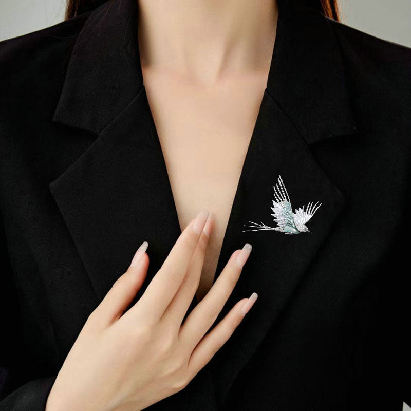 Καρφίτσα Colibrì (Χειροποίητο ζωγραφισμένο σμάλτο)