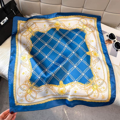 Tenny Blu Foulard (100% Seide - 68cm)