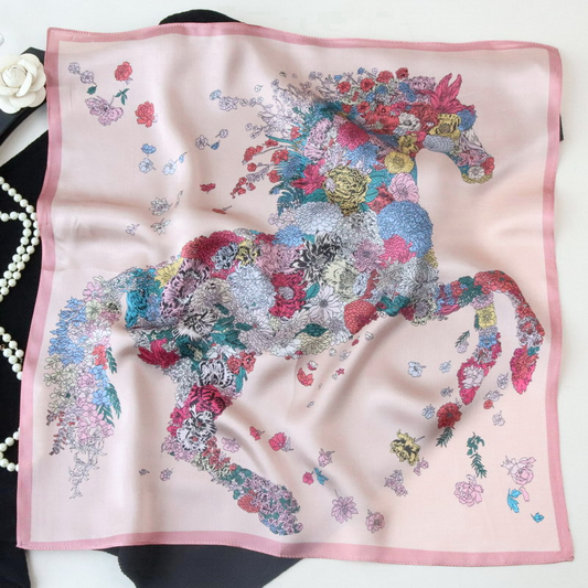 Helvira Foulard Rosa (100% Seta - 53cm)