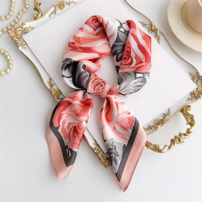 Rachele Pink Foulard (100% Silke - 68cm)