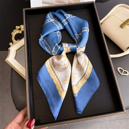 Tenny Blu Foulard (100% Seide - 68cm)