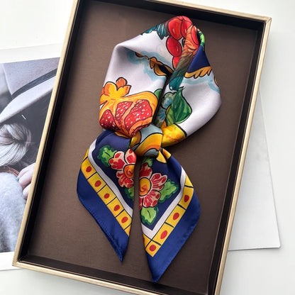 Positano Foulard (100% Silke- 68cm)