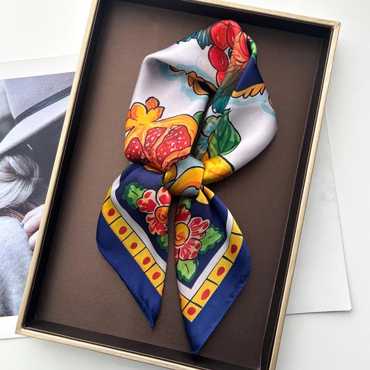 Positano Foulard (100% Soie - 68cm)
