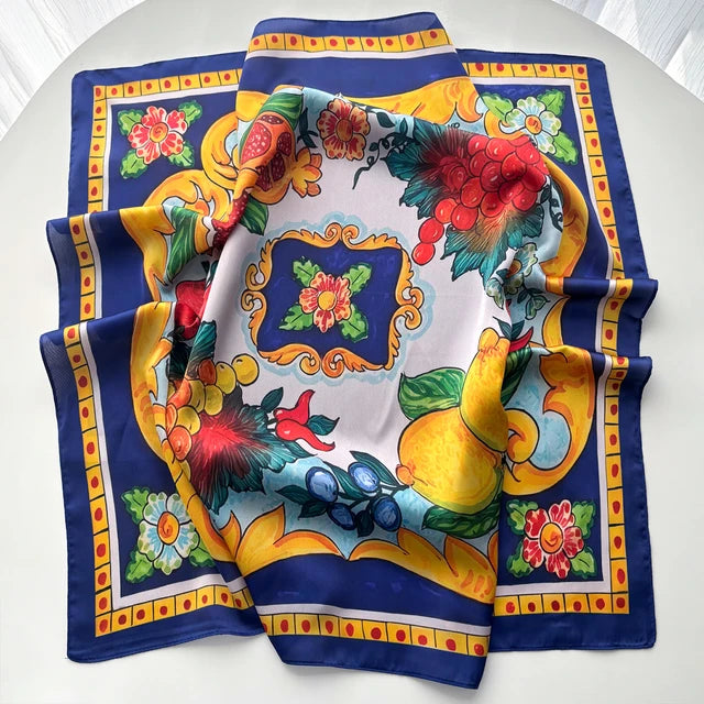 Positano Foulard (100% Silke- 68cm)