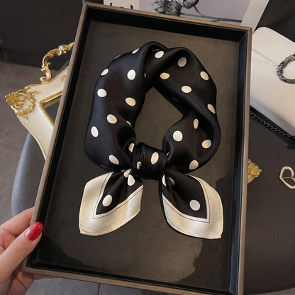Pois Foulard (100% Siden - 53cm)